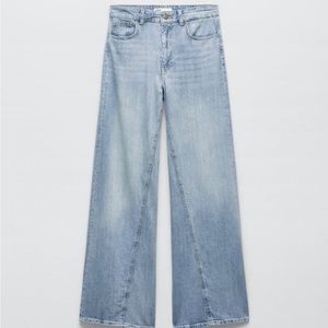 Zara, Size 4, High waisted, wide leg jeans